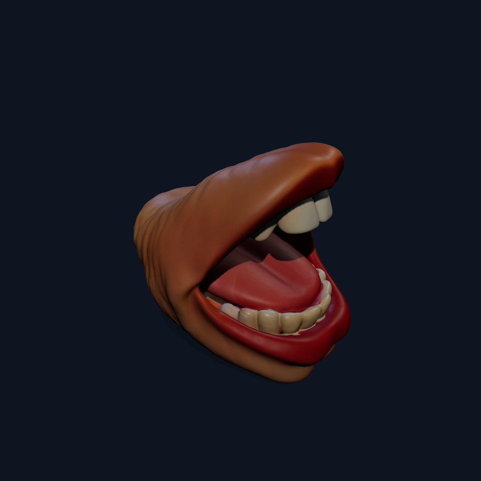 Realistic Human Mouth model pack
